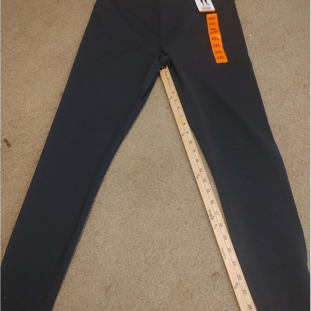 Matty M Womens XXL Dark Charcoal High Rise Leggings‎ Recycled Nylon 1900965 NEW